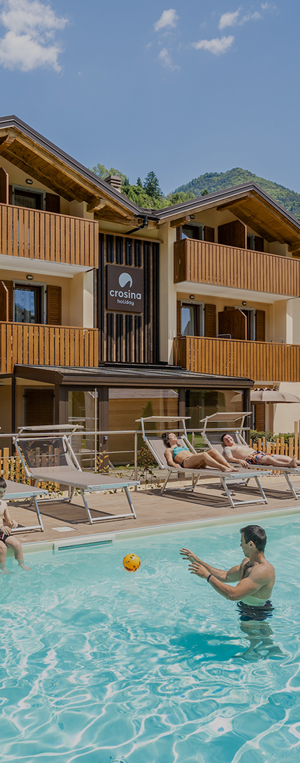 Residence Toli, apartments with swimming pool in Val di Ledro in Trentino