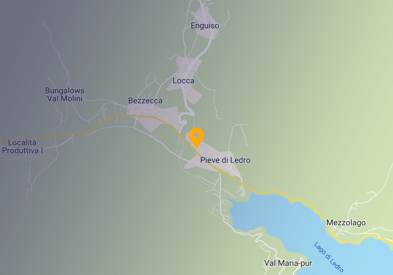 Posizione Residence Toli in Val di Ledro (TN)
